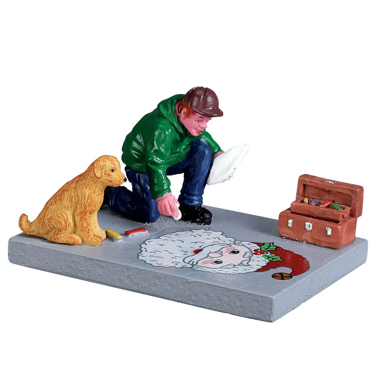 lemax-sidewalk-chalk-artist-miniaturfigur image 1