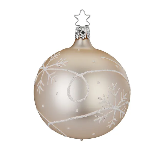inge-glas-winterzauber-christbaumkugel-8-cm-creme-beige image 1