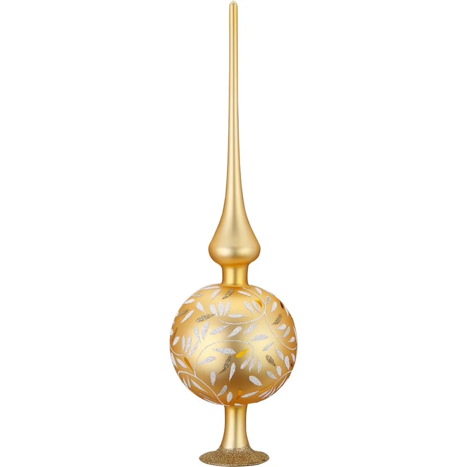 inge-glas-freudentanz-baumspitze-10-x-36-cm-inkagold-matt-handgefertigte-christb image 1