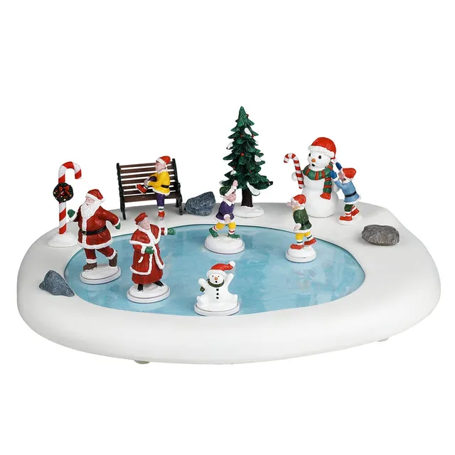 lemax-northern-lights-skating-pond-santa-s-wonderland-szene image 1