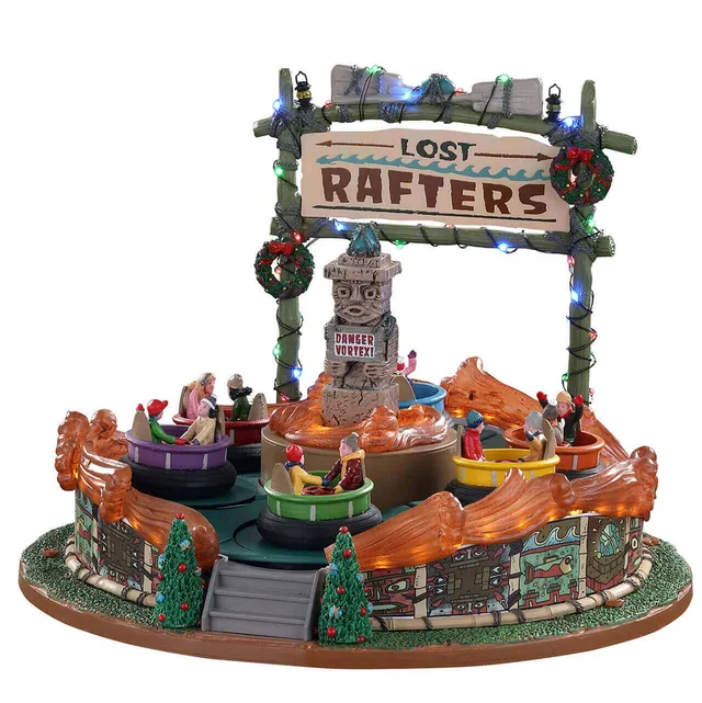 lemax-lost-rafters-karussell-fahrgesch-ft-miniatur image 1