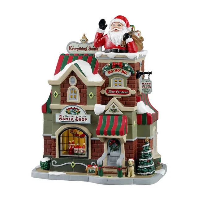lemax-caddington-the-santa-shop-weihnachtshaus-f-r-sammelwelten image 1