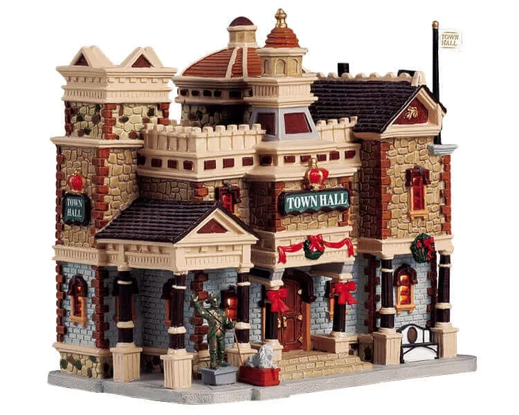 lemax-town-hall-beleuchtetes-miniatur-rathaus image 1