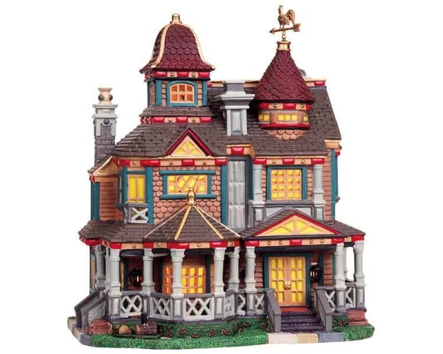 lemax-blakely-house-beleuchtetes-miniatur-wohnhaus-weihnachtsdorf image 1