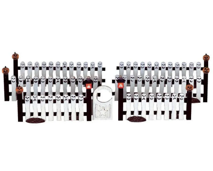 lemax-ghostie-picket-fence-mit-tor-spooky-town-zaun-zubeh-r image 1