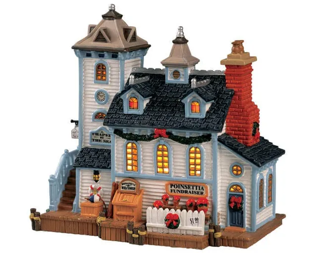 lemax-chapel-by-the-sea-beleuchtete-miniatur-kirche image 1