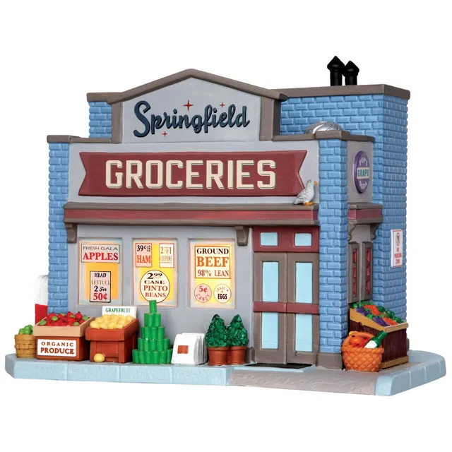 lemax-springfield-groceries-beleuchtetes-miniatur-lebensmittelgesch-ft image 1