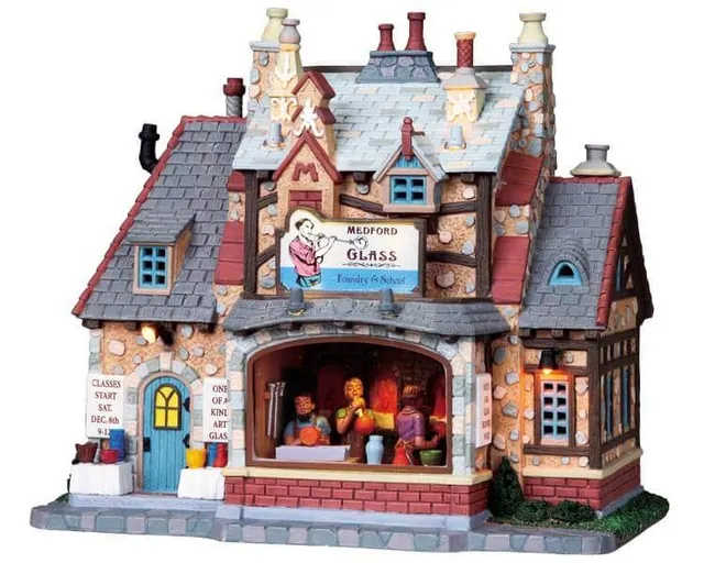 lemax-medford-glass-blowers-beleuchtetes-miniaturhaus image 1