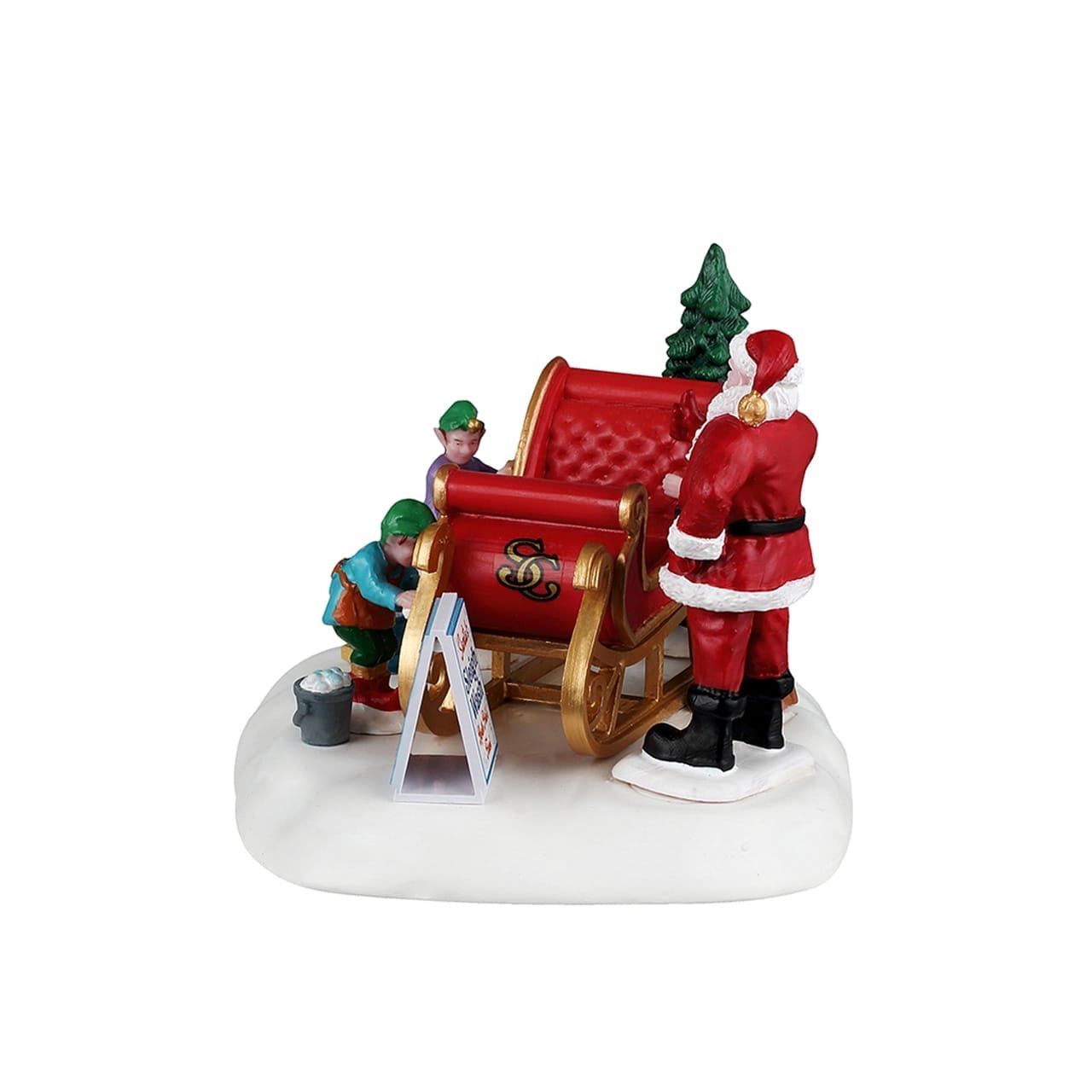 lemax-santa-s-sleigh-wash-animierte-schlitten-szene image 3