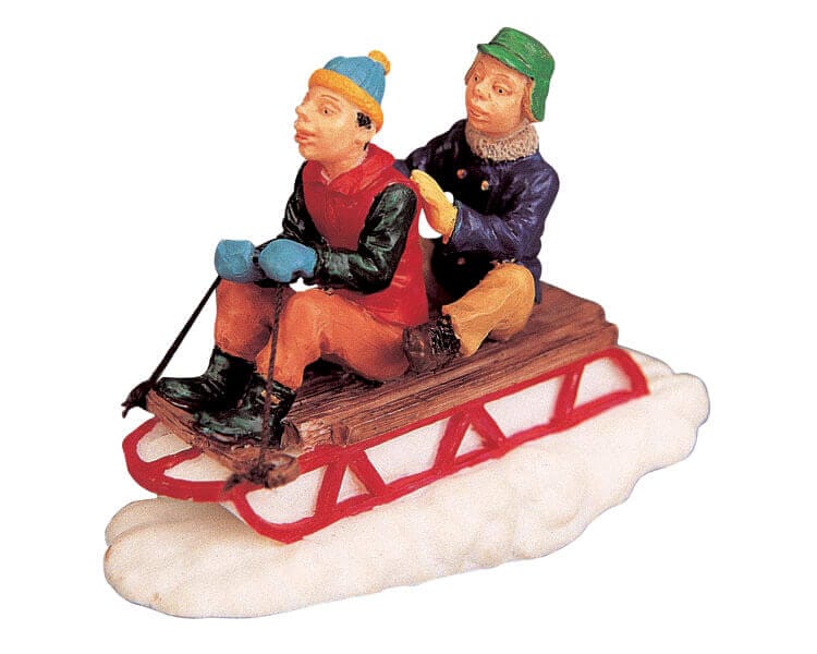 lemax-sledding-gramps-miniatur-figur-mit-schlitten image 1