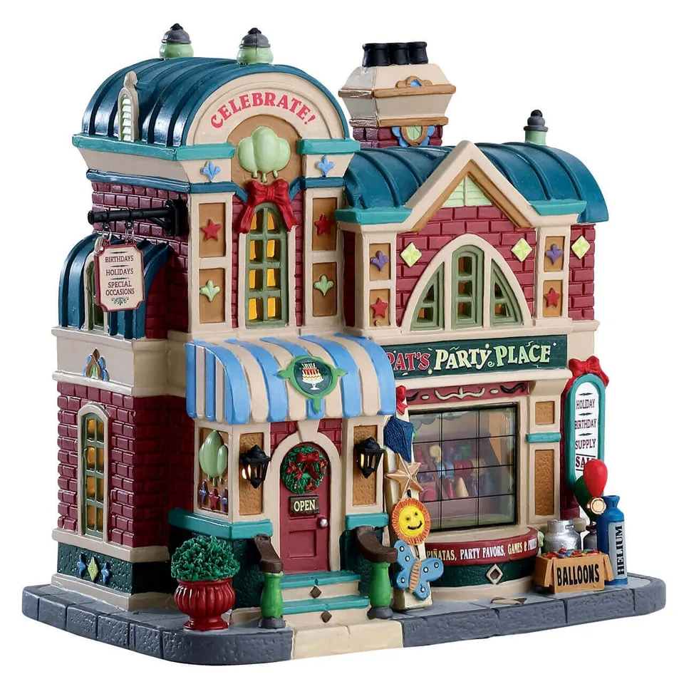 lemax-pat-s-party-place-miniatur-geb-ude-weihnachtsdorf image 1