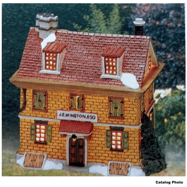 lemax-j-e-winston-esq-beleuchtetes-weihnachtsdorf-haus image 1