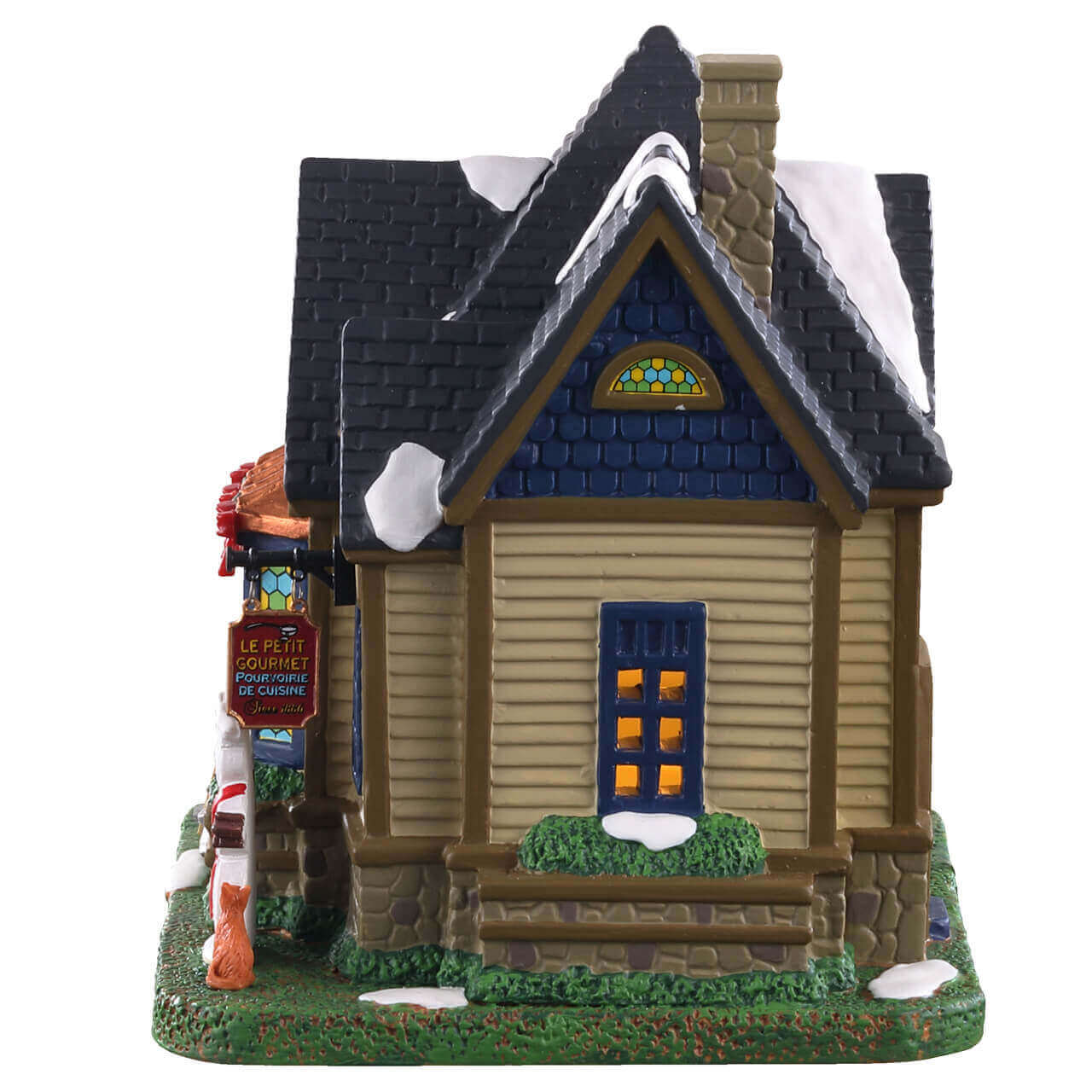 lemax-le-petit-gourmet-beleuchtetes-weihnachtshaus-restaurant image 3