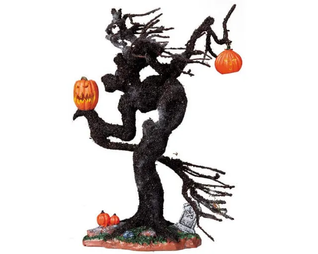lemax-witch-tree-pumpkins-spooky-town-zubeh-r image 1