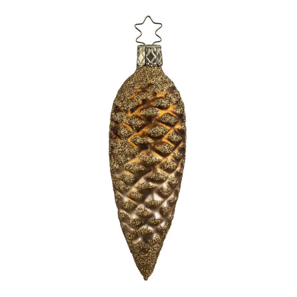 inge-glas-tannenzapfen-christbaumschmuck-11-cm-creme-beige image 1