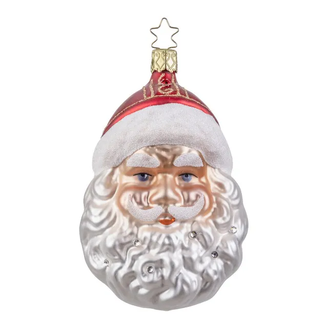 inge-glas-funkelnder-weihnachtsmann-11-5-cm-christbaumkugel image 1