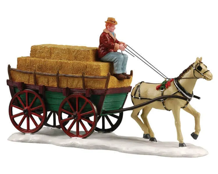 lemax-hay-wagon-holidays-seasons-miniatur-zubeh-r image 1