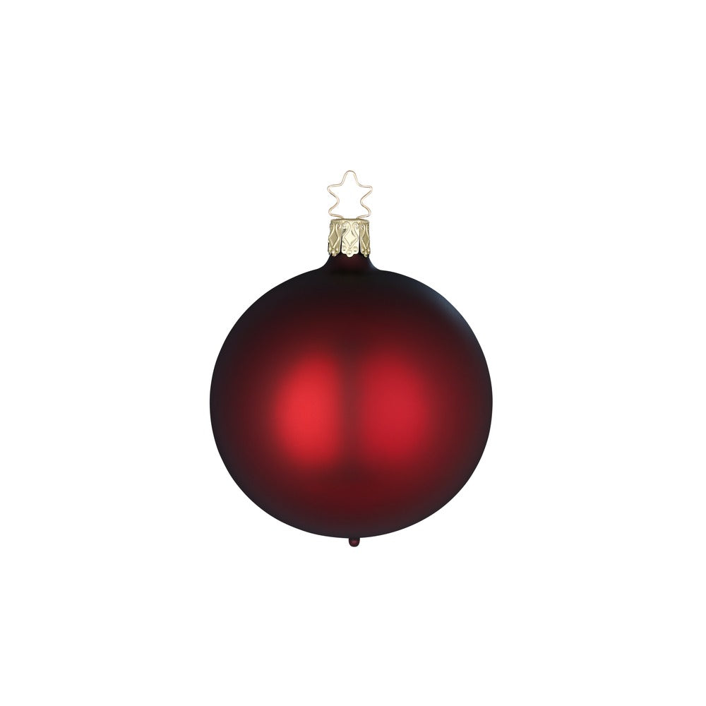 inge-glas-kugeln-imperialrot-matt-christbaumkugel-10-cm image 2