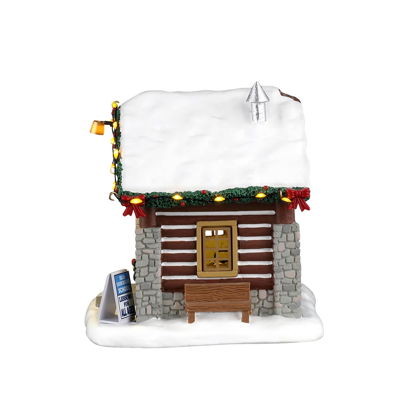lemax-ski-snowboard-school-vail-village-skischule-miniaturhaus image 3