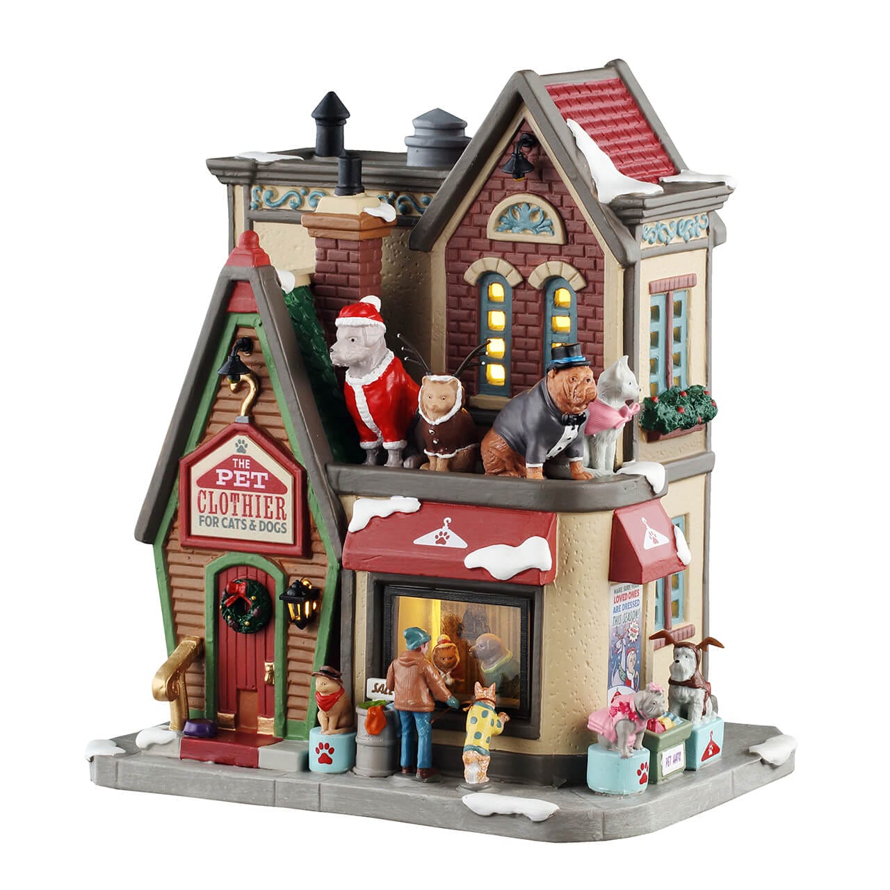 lemax-the-pet-clothier-caddington-beleuchtetes-gesch-ftshaus image 1