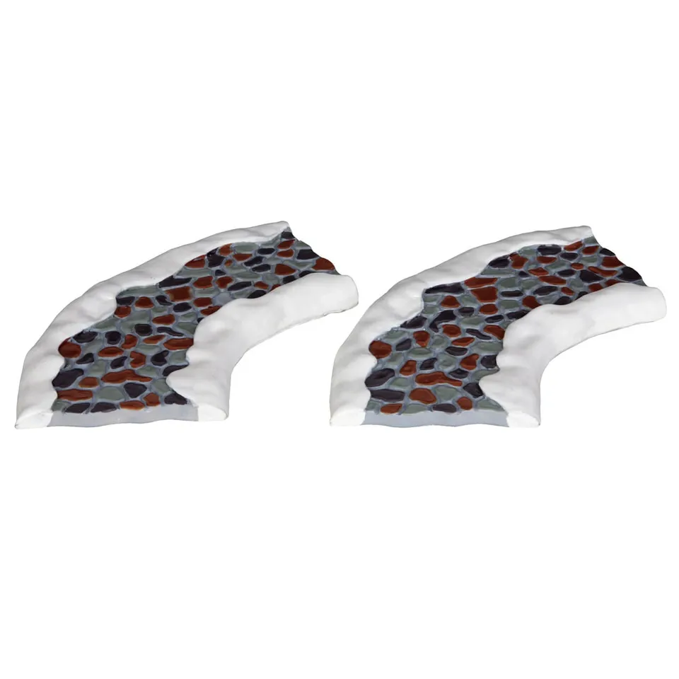 lemax-2-pc-stone-road-curved-steinstra-e-gebogen-dorf-zubeh-r-2-teilig image 1