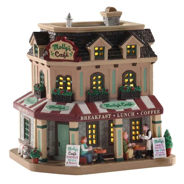 lemax-molly-s-corner-cafe-caddington-village-geb-ude image 1