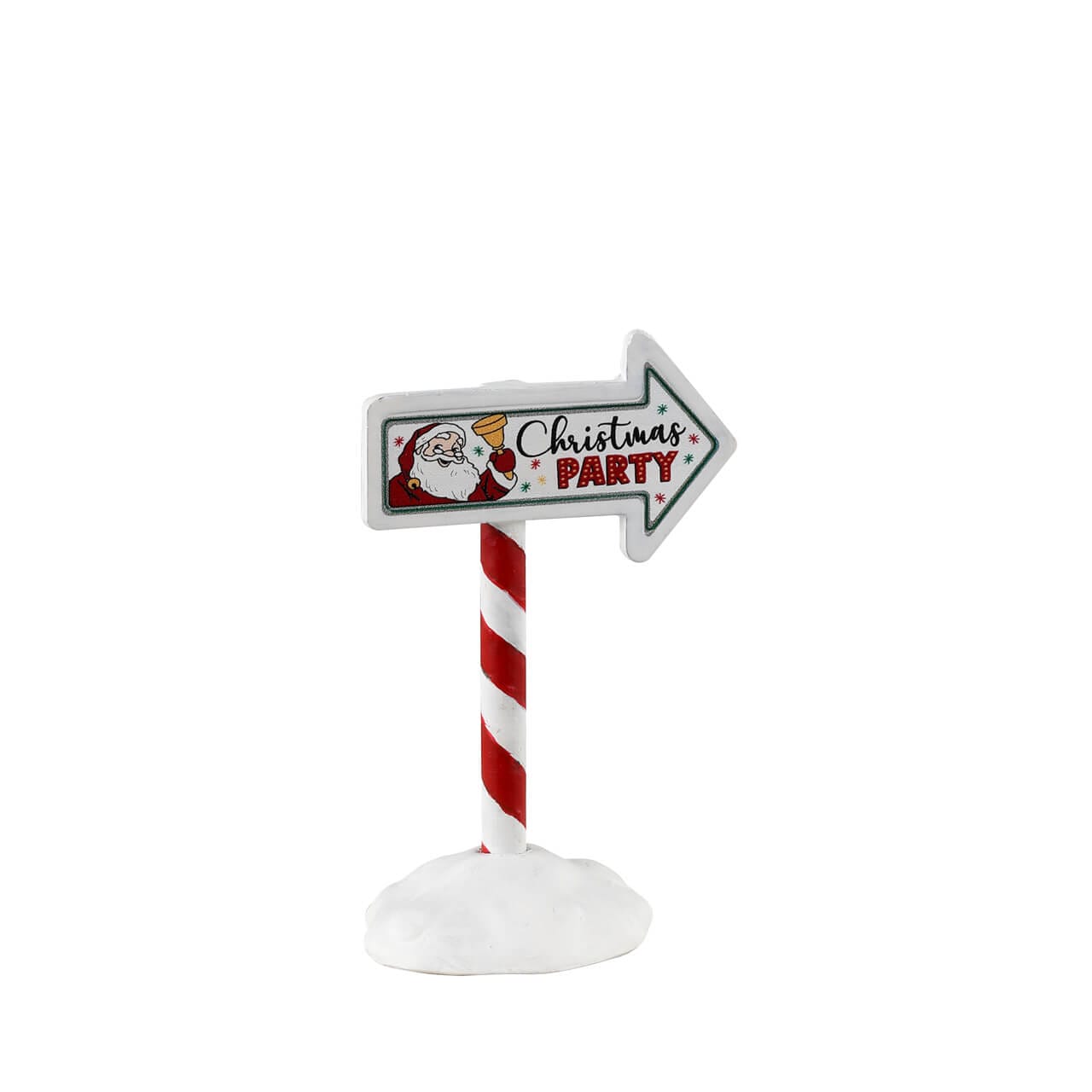 lemax-christmas-party-sign-weihnachts-wegweiser-mit-santa-und-glocke image 1