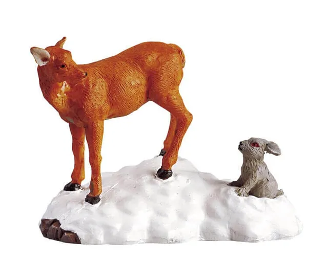 lemax-fawn-miniatur-reh-figur-winterdorf image 1