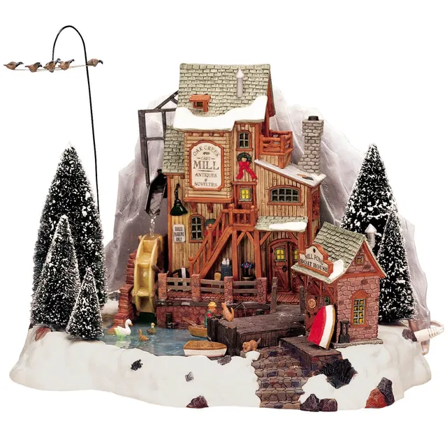 lemax-oak-creek-grist-mill-animierte-wasserm-hle image 1