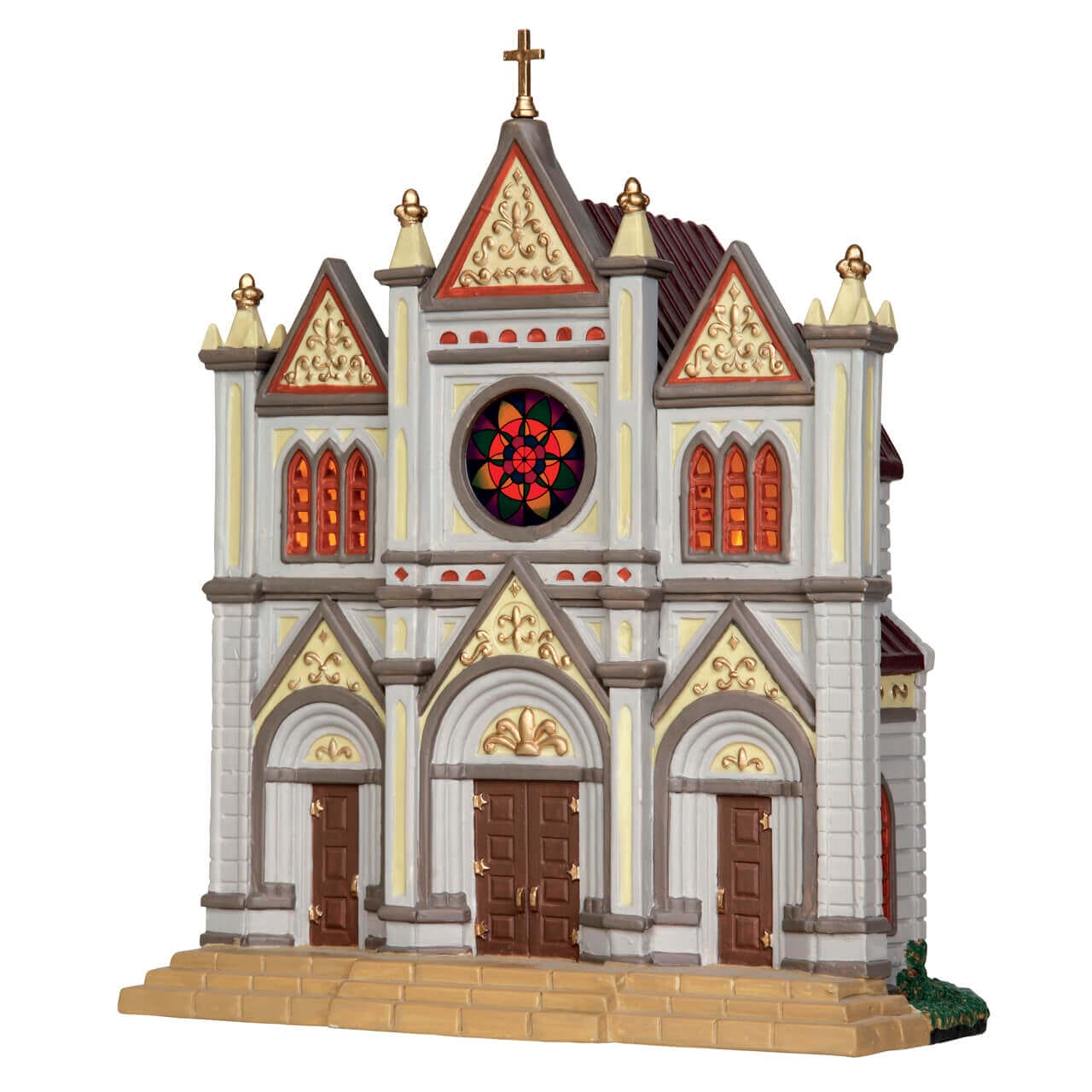 lemax-french-cathedral-miniatur-kirche-weihnachtsdorf image 4