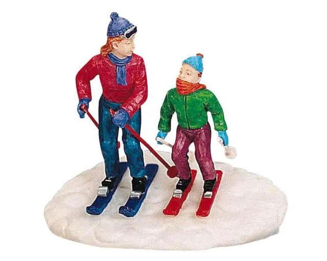 lemax-the-ski-lesson-weihnachts-miniaturszene image 1