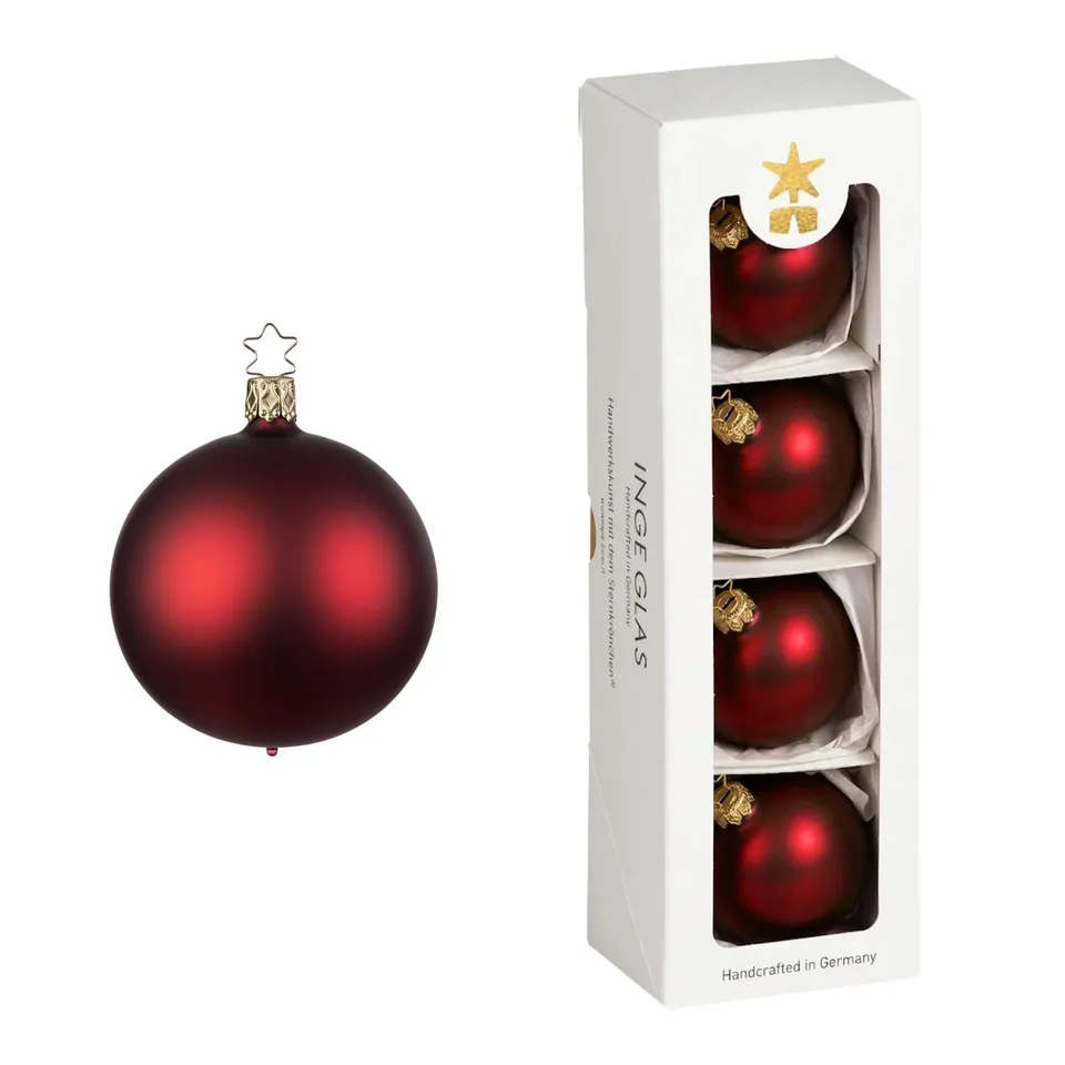inge-glas-kugeln-christbaumkugel-bordeaux-matt-6-cm image 1