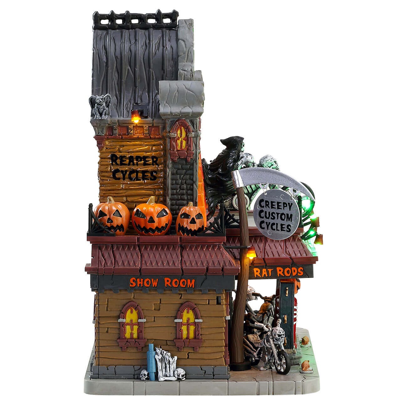 lemax-reaper-motorcycle-co-spooky-town-mit-lichteffekt image 3