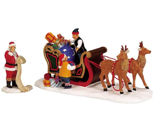 lemax-loading-up-santa-s-sleigh-weihnachtsfigur-holidays-seasons image 1