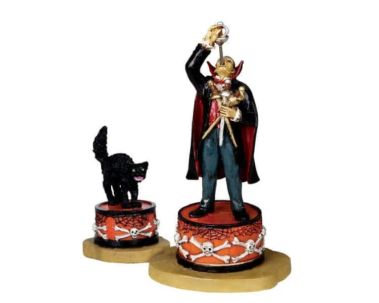 lemax-sword-swallower-spooky-town-miniaturfigur image 1