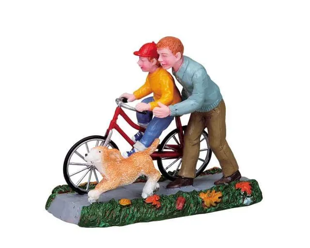 lemax-learning-to-ride-miniatur-figuren-holidays-seasons image 1