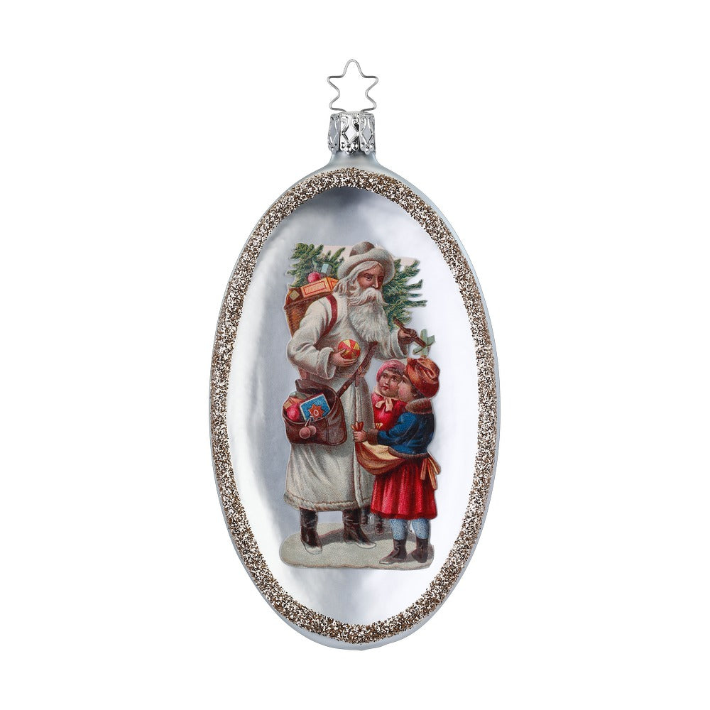 inge-glas-romantische-bescherung-christbaumkugel-13-5-cm-grau image 1