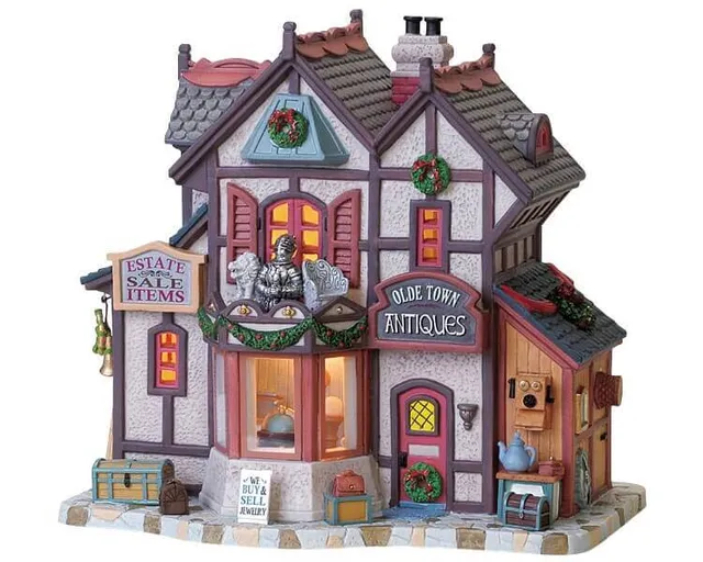 lemax-olde-town-antiques-miniaturhaus image 1