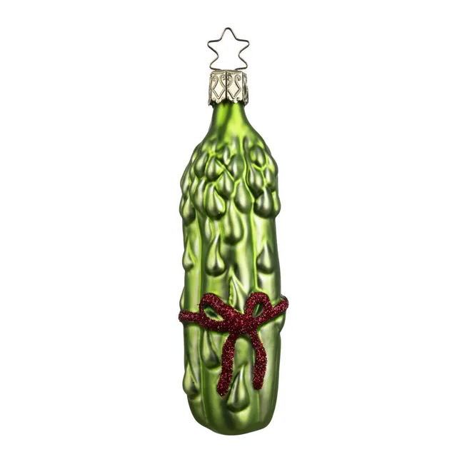inge-glas-manufaktur-gr-ner-spargel-christbaumschmuck-10-5-cm image 1