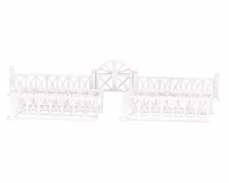 lemax-crossed-wooden-fence-gate-holzzaun-tor-holidays-seasons image 1
