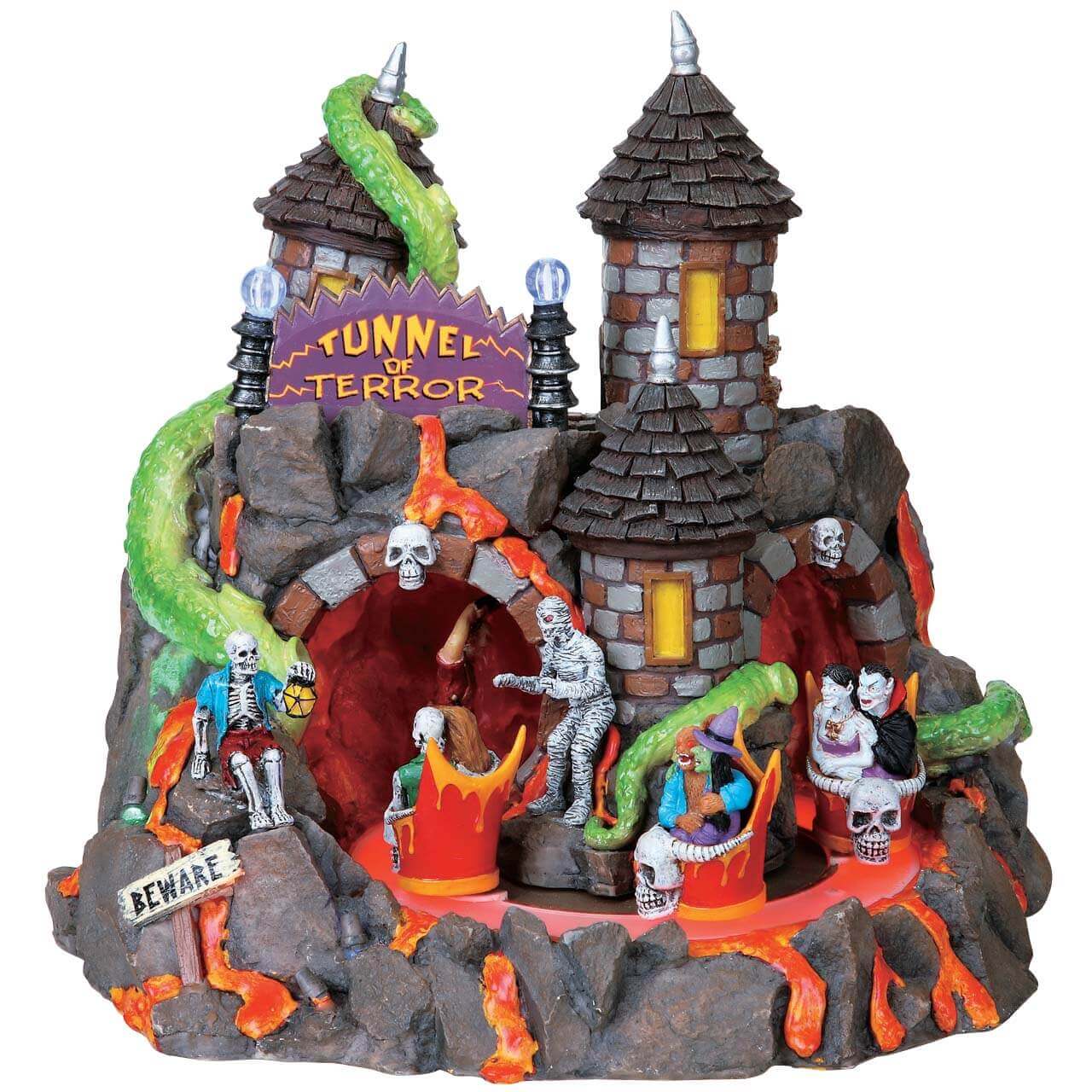 lemax-tunnel-of-terror-spooky-town-fahrgesch-ft-mit-licht image 1