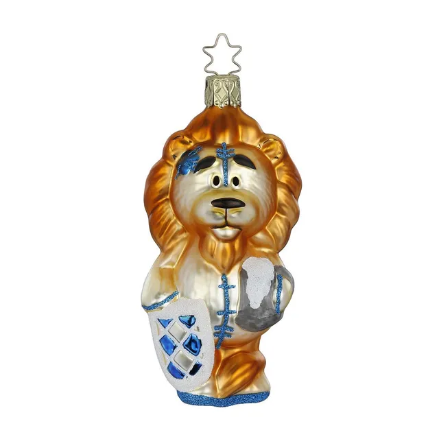 inge-glas-bayerischer-l-we-11-cm-handgefertigte-christbaumkugel image 1