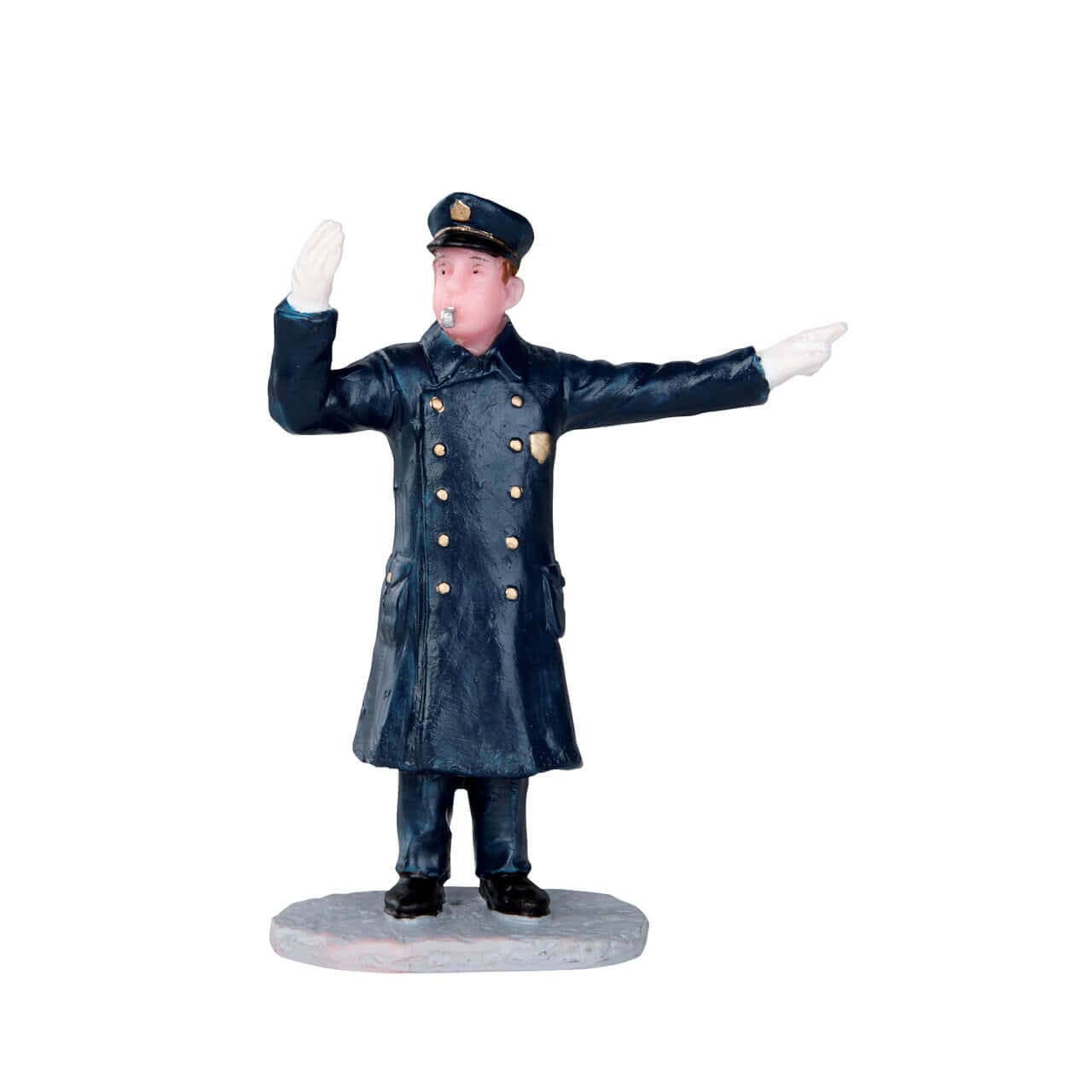 lemax-directing-traffic-polizist-miniatur-figurenszene image 1