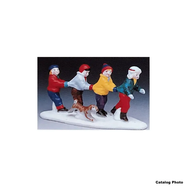 lemax-train-of-skaters-eisl-ufer-figuren-set image 1