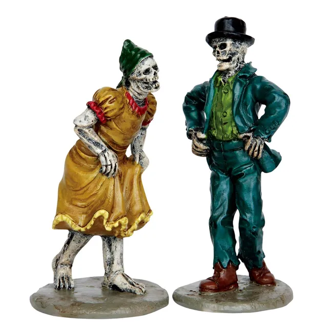 lemax-skeleton-jig-set-of-2-gruselige-skelett-tanzfiguren-f-r-spooky-town image 1