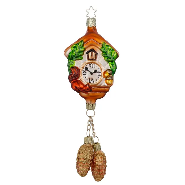inge-glas-manufaktur-traditionelle-kuckucksuhr-17-5-cm-handgefertigter-weihnacht image 1