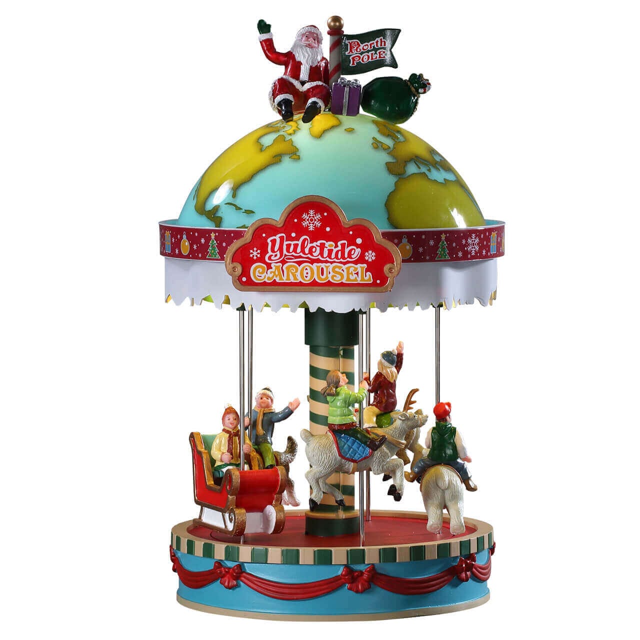 lemax-yuletide-carousel-musik-karussell-mit-drehfunktion-carnival image 1