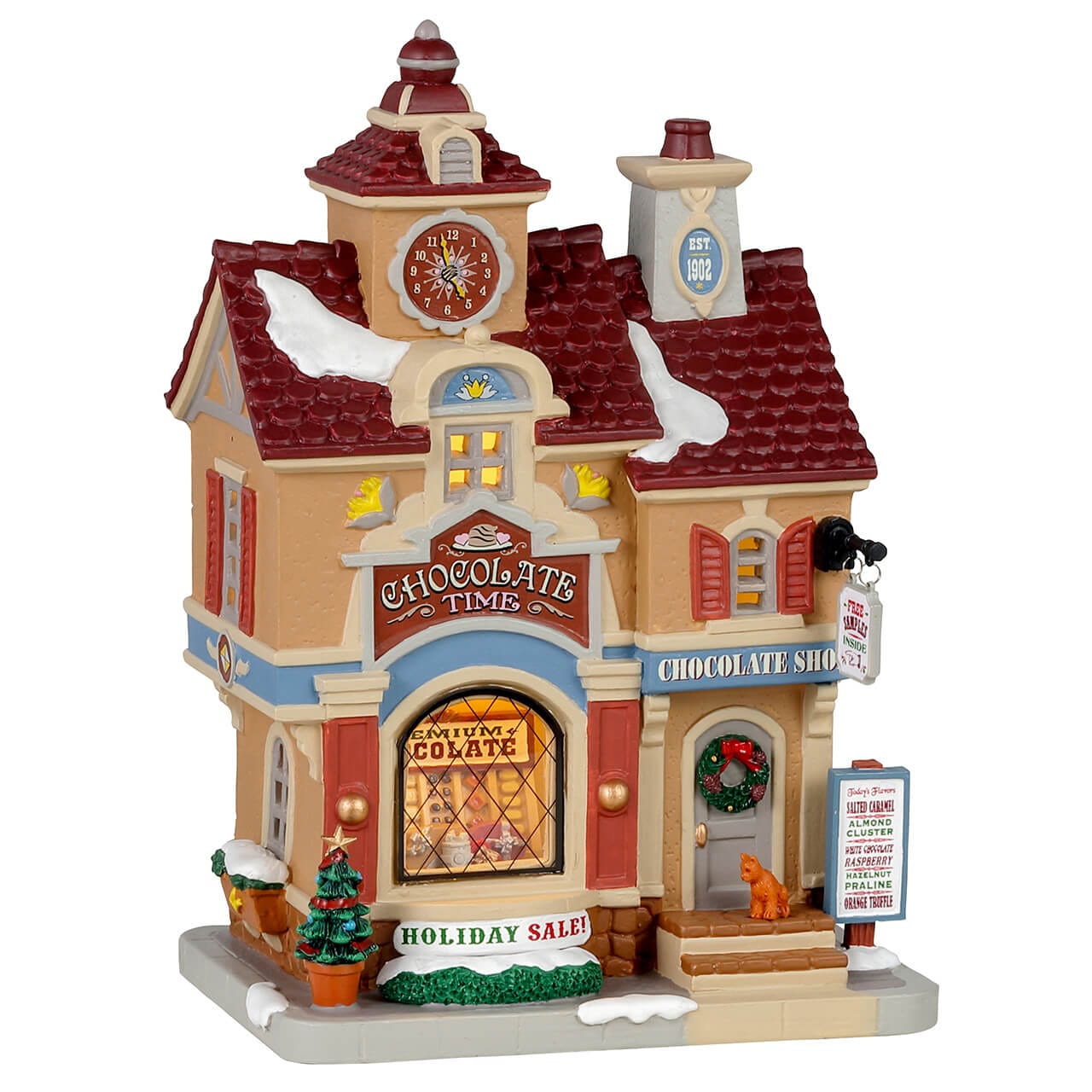 lemax-chocolate-time-pralinen-shop-beleuchtetes-haus image 1
