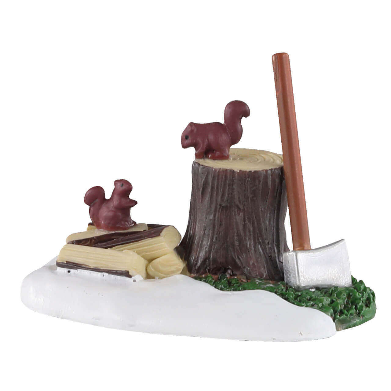lemax-axe-and-logs-miniatur-holzscheite-mit-axt image 1
