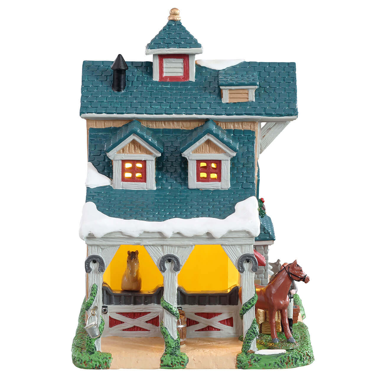 lemax-willow-creek-equestrian-center-beleuchteter-pferdestall image 2